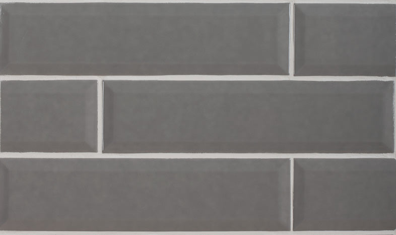 City Grey Bevelled Edge 75 x 300mm