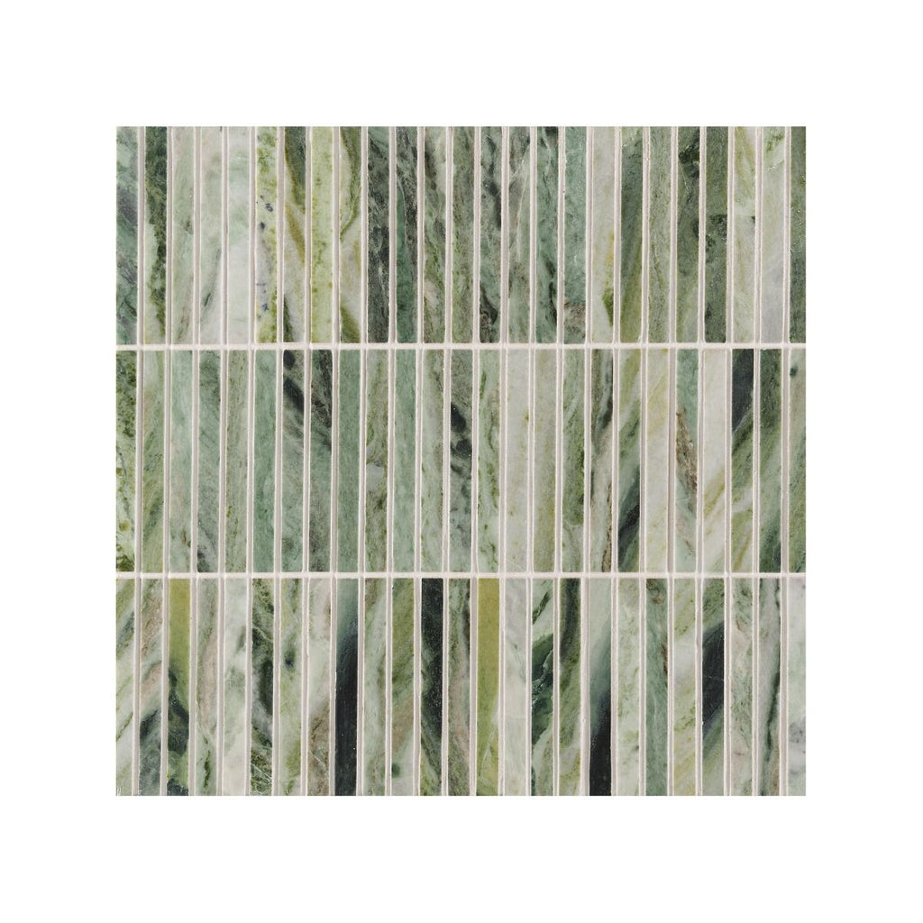 Sticks Marble Mosaic Jade Green