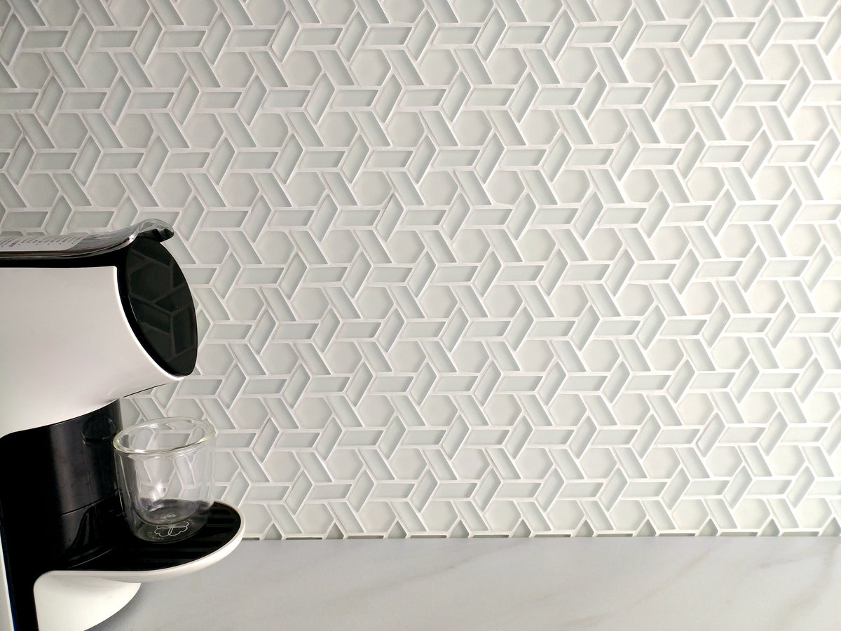 Aurora Woven Glass Mosaic Mosaic Tile Glass Mosaics Little Tile